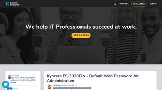 
                            4. Kyocera FS-3920DN - Default Web Password for Administration