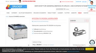 
                            13. Kyocera FS-3920DN gebrauchter Laserdrucker unter 100.000 Blatt ...