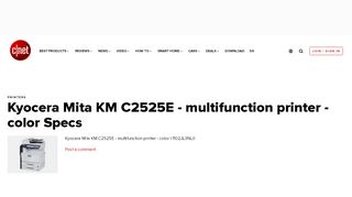 
                            7. Kyocera Mita KM C2525E - multifunction printer - color Overview - CNET