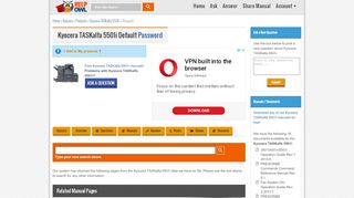 
                            9. Kyocera TASKalfa 5501i Default Password - HelpOwl.com