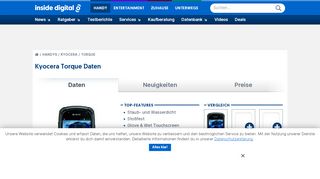 
                            7. Kyocera Torque | alle Daten - Inside-Handy