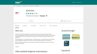 
                            6. KZVK Köln als Arbeitgeber | XING Unternehmen