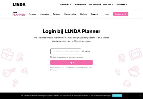 
                            1. L1NDA Inloggen | Log in op je L1NDA account