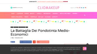 
                            8. La battaglia dei fondotinta medio-economici - Cliomakeup