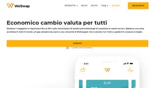 
                            1. La carta prepagata Weswap MasterCard