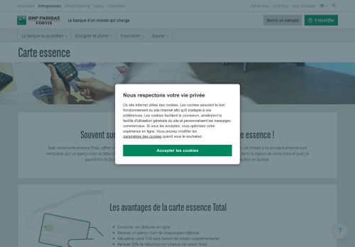 
                            13. La carte carburant | BNP Paribas Fortis