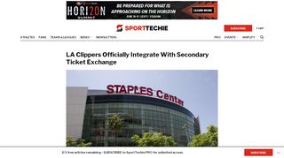 
                            13. LA Clippers Officially Integrate With Secondary Ticket Exchange