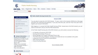 
                            8. LA County Department of Public Health - PHN - Intranet