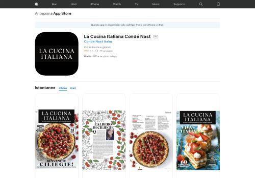 
                            12. La Cucina Italiana Condé Nast su App Store - iTunes - Apple