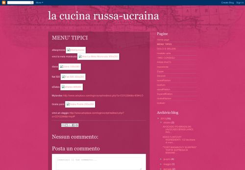 
                            13. la cucina russa-ucraina: MENU' TIPICI