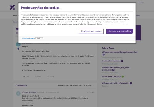 
                            8. La différence entre PROXIMUS_FON et PROXIMUS_AUTO_FON | Proximus ...