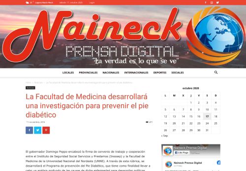 
                            12. La Facultad de Medicina desarrollará una investigación para prevenir ...