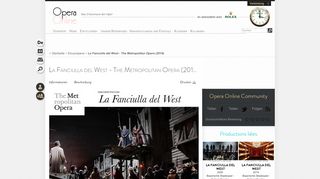 
                            8. La Fanciulla del West - The Metropolitan Opera (2018) (Produktion ...