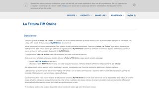 
                            10. La Fattura TIM Online | TIM