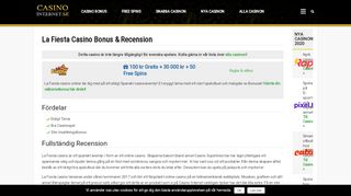
                            6. La Fiesta Casino - Bonus & Free Spins i eldigt Spanskt online casino!