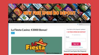 
                            4. La Fiesta Casino - New Free Spins No Deposit