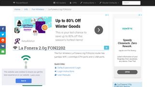 
                            4. La Fonera 2.0g FON2202 Default Password & Login, Manuals and ...