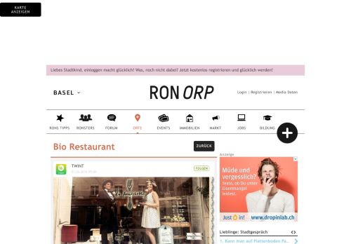 
                            9. La Fourchette | Bio Restaurant in Basel | Ron Orp