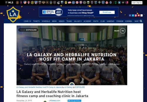 
                            11. LA Galaxy and Herbalife Nutrition host fitness camp and coaching ...