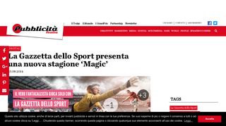 
                            12. La Gazzetta dello Sport presenta una nuova stagione 'Magic ...