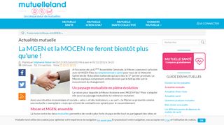 
                            12. La MGEN et la MOCEN ne feront bientôt plus qu'une ! - Mutuelle-Land