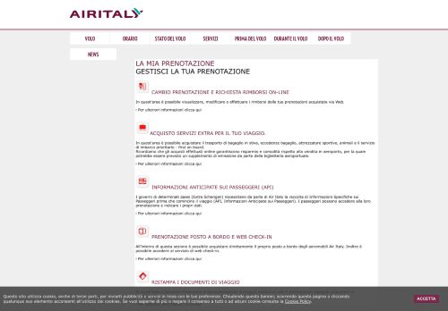 
                            8. La mia prenotazione - Air Italy