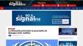 
                            13. La Minustah préconise la poursuite du dialogue inter-haïtien - Radio ...