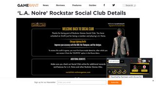 
                            10. 'L.A. Noire' Rockstar Social Club Details – Game Rant
