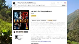 
                            8. LA Noire - Rockstar Warehouse