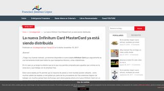 
                            2. La nueva Infinitum Card MasterCard ya está siendo distribuida ...