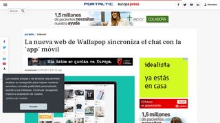 
                            9. La nueva web de Wallapop sincroniza el chat con la 'app' móvil
