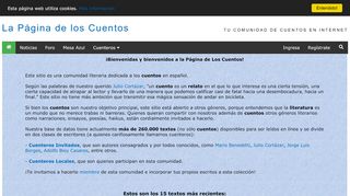 
                            6. La Página de los Cuentos - Tu comunidad de cuentos en Internet.