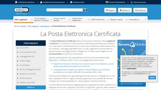 
                            7. La Posta Elettronica Certificata - PEC Legalmail - InfoCert