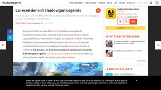 
                            12. La recensione di Shadowgun Legends - Multiplayer.it