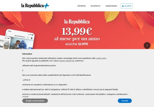 
                            4. la Repubblica+ | Il tuo quotidiano in digitale