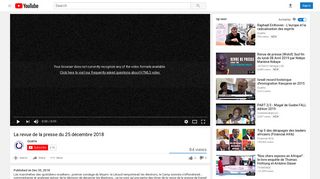 
                            8. La revue de la presse du 25 décembre 2018 - YouTube