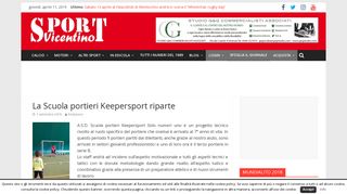 
                            8. La Scuola portieri Keepersport riparte | SPORTvicentino