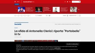 
                            12. La sfida di Antonella Clerici: riporta 