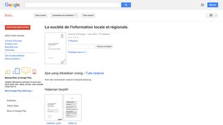 
                            10. La société de l'information locale et régionale.