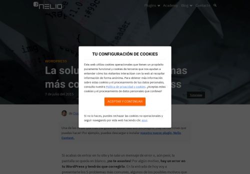 
                            5. La solución a los 5 problemas más comunes de WordPress