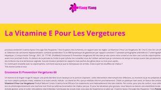 
                            11. La Vitamine E Pour Les Vergetures - Ylang