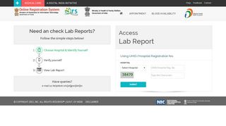 
                            3. Lab Reports - ORS Patient Portal