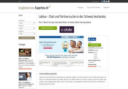 
                            4. Lablue - Chat und Partnersuche in der Schweiz kostenlos ...