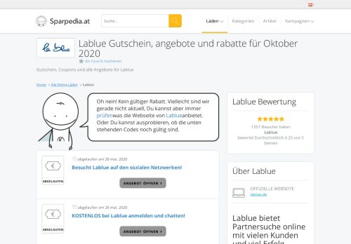 
                            8. ? Lablue Gutscheincode Österreich | Februar 2019 - Sparpedia.at