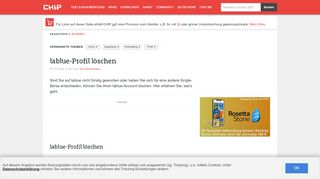 
                            11. lablue-Profil löschen - CHIP