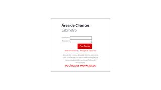 
                            2. Labmetro - Área de clientes