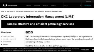 
                            10. Laboratory Information Management (LIMS) | DXC ...