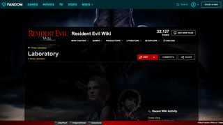 
                            2. Laboratory | Resident Evil Wiki | FANDOM powered by Wikia