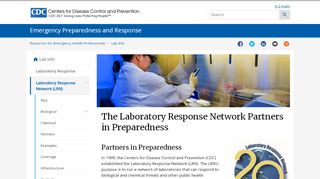 
                            5. Laboratory Response Network (LRN)|CDC