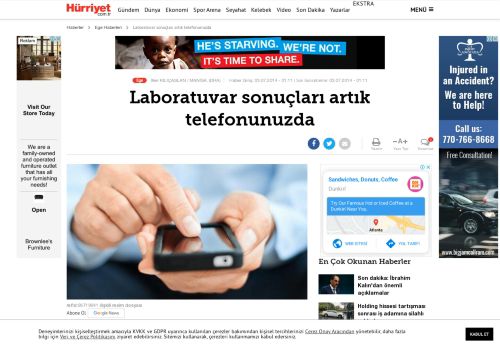 
                            8. Laboratuvar sonuçları artık telefonunuzda - Ege Haberleri - Hürriyet